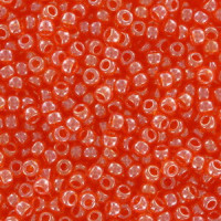 Miyuki rocailles Perlen 11/0 - Transparent orange luster 11-165